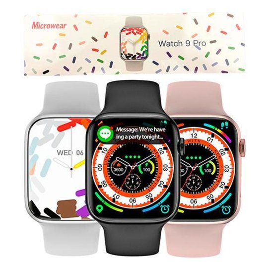 Smart Watch W29 Pro Original Serie 9 47mm Microwear Masculino Feminino Android iOS Bluetooth