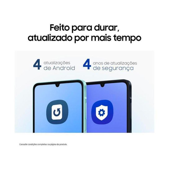 Smartphone Samsung Galaxy A06 128GB 4GB RAM Câm. 50MP + Selfie 8MP