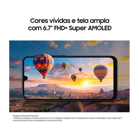 Smartphone Samsung Galaxy A16 256GB 5G 4GB RAM 6,7" FHD+ Câm Tripla até 50MP + Selfie 13MP
