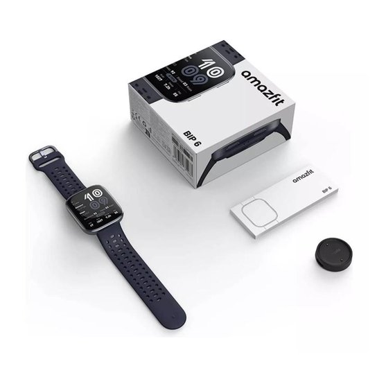 Smartwatch Bip 6 Amazfi Bip 6 GPS com 5 Sist de Satélite e Bluetooth 5.2