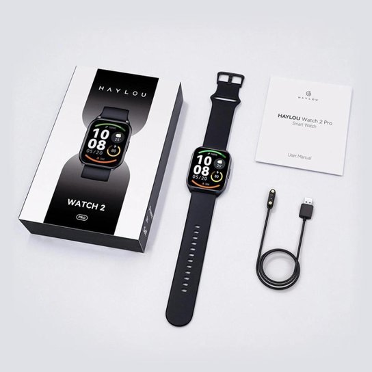 Smartwatch Haylou Watch 2 Pro com Tela 1.85 pol Chamada Bluetooth Pro Plus