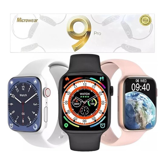 Smartwatch Relógio W59 47mm Lançamento 2023 Android iOS Bluetooth Masculino Feminino Gps Nfc