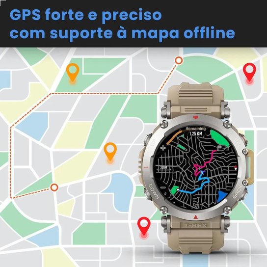 Smartwatch T-Rex Ultra Amazfi GPS Amoled 1.3" Militar 3