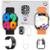 Smartwatch W69+ Plus Série 10 Ultra 49mm Nfc Super Amoled 2gb 2 Pulseiras Lançamento Gps Induçao - Preto
