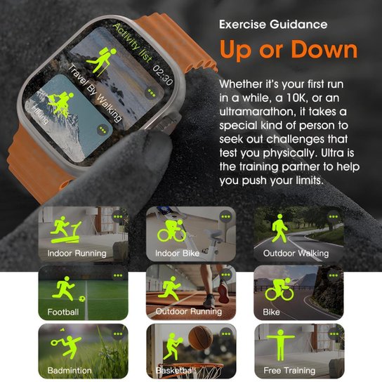 Smartwatch W69+ Plus Série 10 Ultra 49mm Nfc Super Amoled 2gb 2 Pulseiras Lançamento Gps Induçao