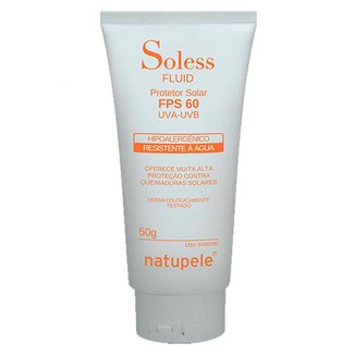 Soless Fps 60 Uva-Uvb Fluid Natupele - Protetor Solar 50g