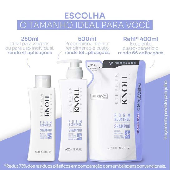 Stephen Knoll Form & Control Shampoo Refil 400ml