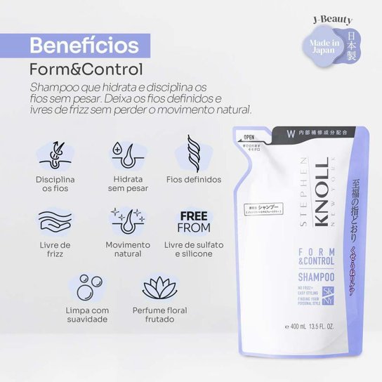 Stephen Knoll Form & Control Shampoo Refil 400ml