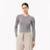 Suéter Lacoste De Gola Olímpica De Malha Merino 3D Lacoste Feminino - Cinza