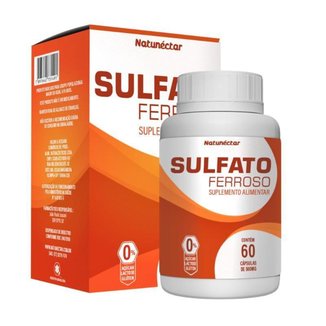 Sulfato Ferroso Natunectar 500mg - 60 cápsulas