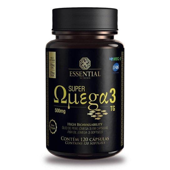 Super Ômega 3 Tg 500mg 120 Cápulas Essential Nutrition