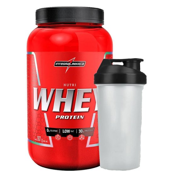 Suplemento em Po Nutri Whey Isolado Concentrado Protein + Coqueteleira - Integralmedica
