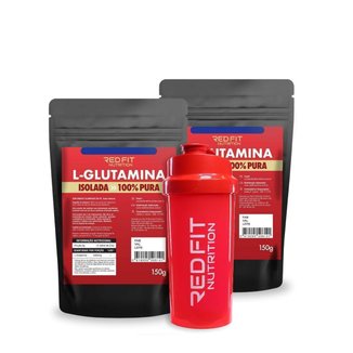 Suplemento em pó Red Fit Kit L-Glutamina 300g