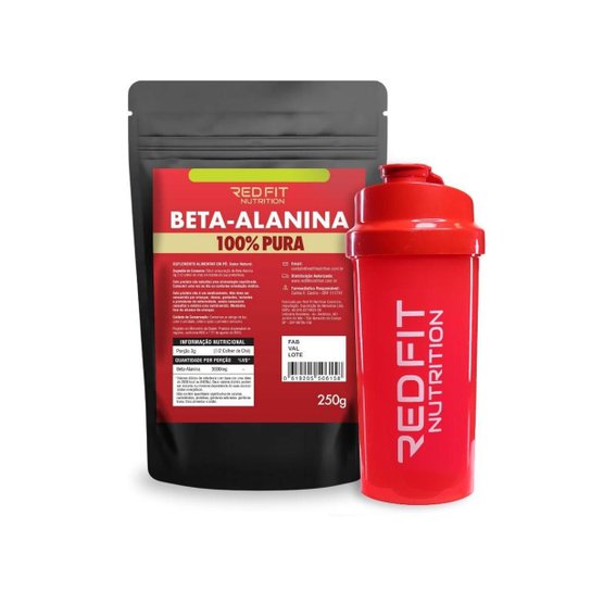 Suplemento em pó Red Fit Nutrition Beta-Alanina Pura Importada 250g