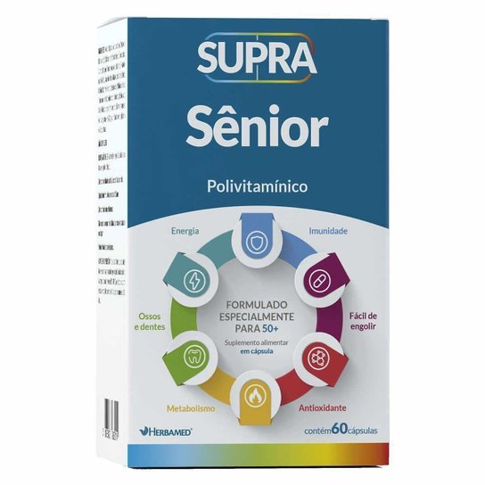Supra Sênior Polivitamínico 60 Cápsulas Herbamed