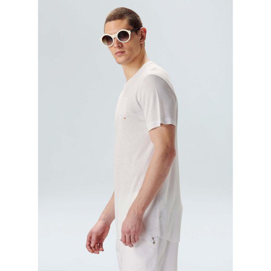 T-shirt light brasão white edition OSKLEN