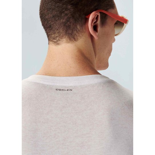 T-shirt light brasão white edition OSKLEN