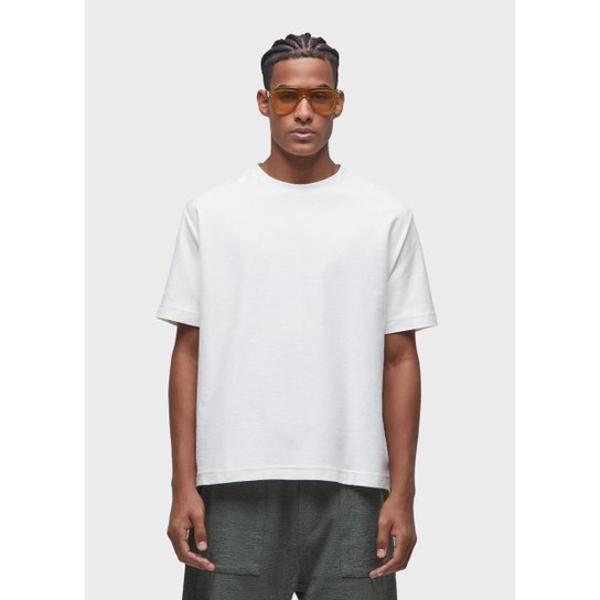 T-shirt over canelado light OSKLEN