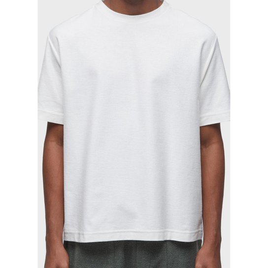T-shirt over canelado light OSKLEN