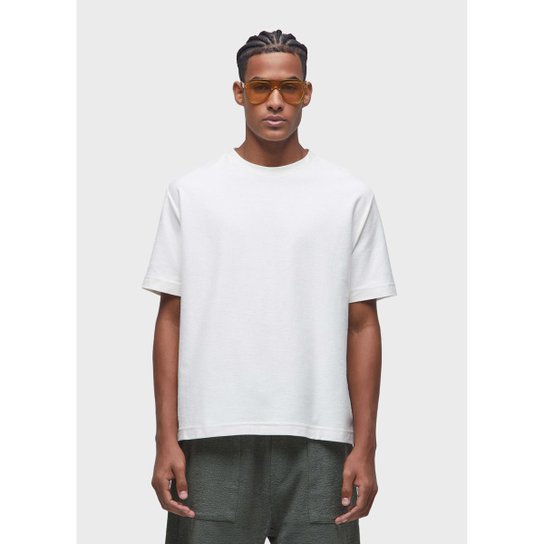T-shirt over canelado light OSKLEN