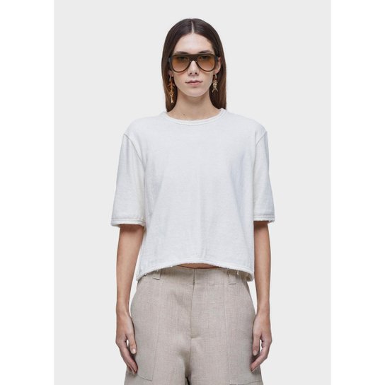 T-shirt rustica desfiada OSKLEN