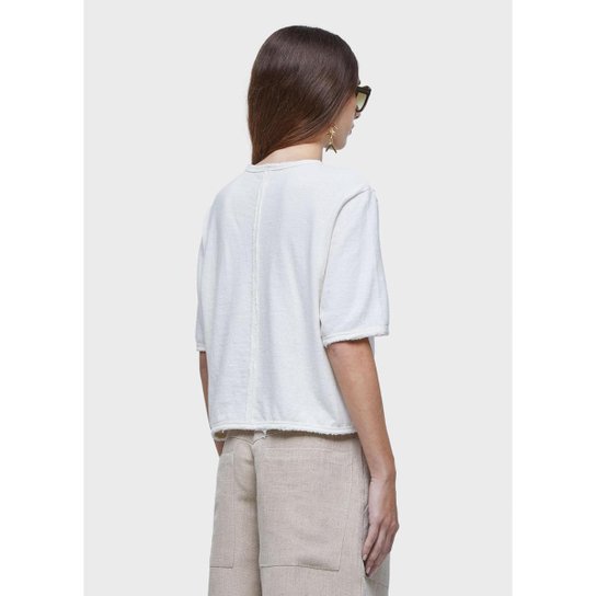 T-shirt rustica desfiada OSKLEN