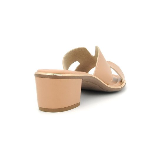 Tamanco Beira Rio 8379.251 Salto Grosso Baixo Leve Feminino