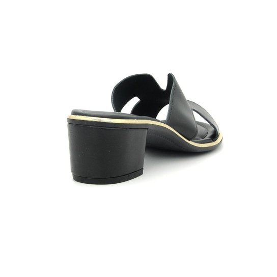 Tamanco Beira Rio 8379.251 Salto Grosso Baixo Leve Feminino