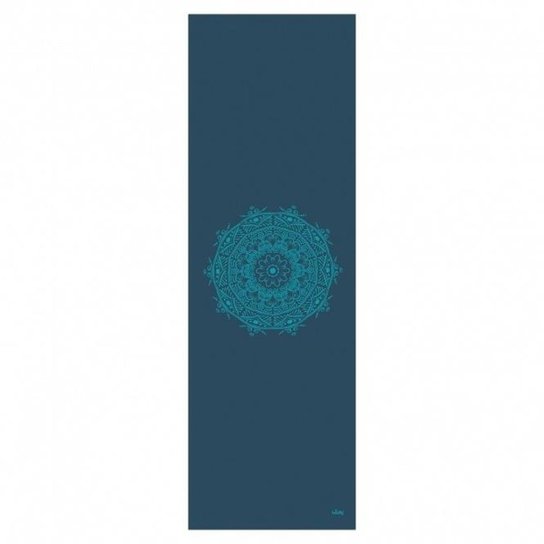 Tapete de yoga pvc ecológico estampa Mandala Design, yoga mat para pilates e ginástica 183x60cm