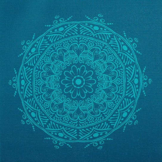 Tapete de yoga pvc ecológico estampa Mandala Design, yoga mat para pilates e ginástica 183x60cm