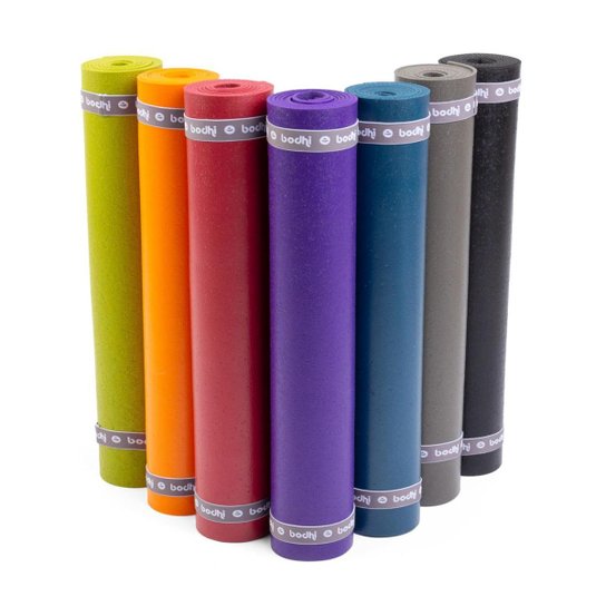 Tapete de yoga pvc premium eco rishikesh, antiderrapante, durabilidade e conforto 4.5mm 183 x 60cm