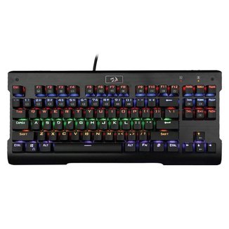 Teclado Mecânico Gamer Redragon Vishnu - RGB - Switch Red - ABNT2 - Preto - K561-RGB