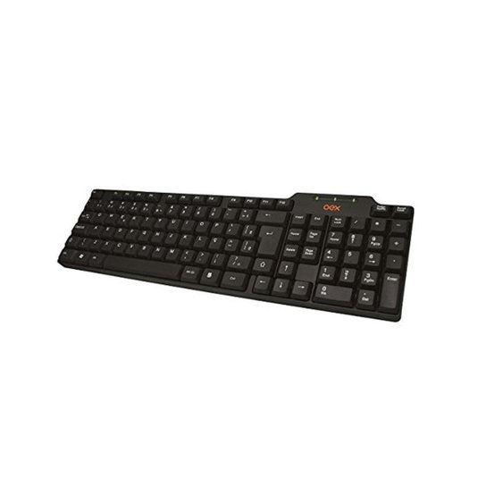 Teclado Standard Tc-102 Com Fio Oex - Preto