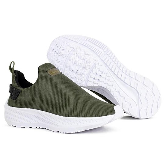 Tênis Academia Feminino Slip On Masculino Conforto Calce Fácil Treino Dia a Dia