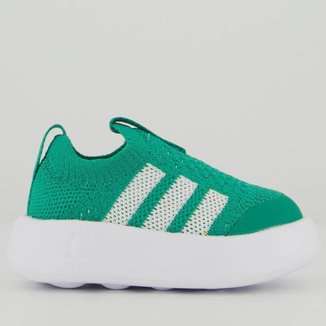 Tênis Adidas Bubblecomfy Infantil Verde e Branco