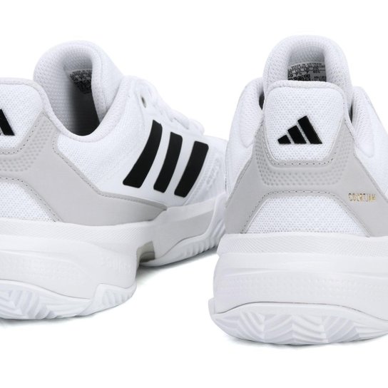 Tênis Adidas Courtjam Control 3 Branco e Preto