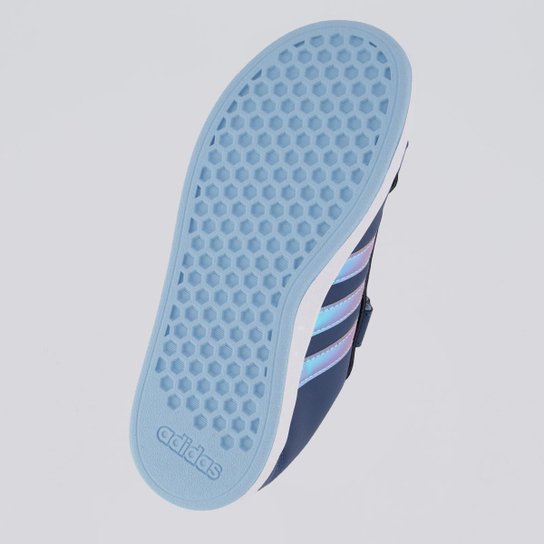 Tênis Adidas Grand Court 2.0 Azul e Branco Infantil