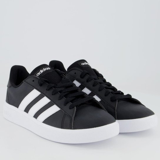 Tênis Adidas Grand Court Base 2.0 Simp Feminino Preto e Branco