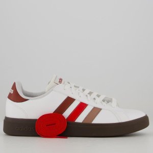 Imagem Tênis Adidas Grand Court Base Branco e Marrom