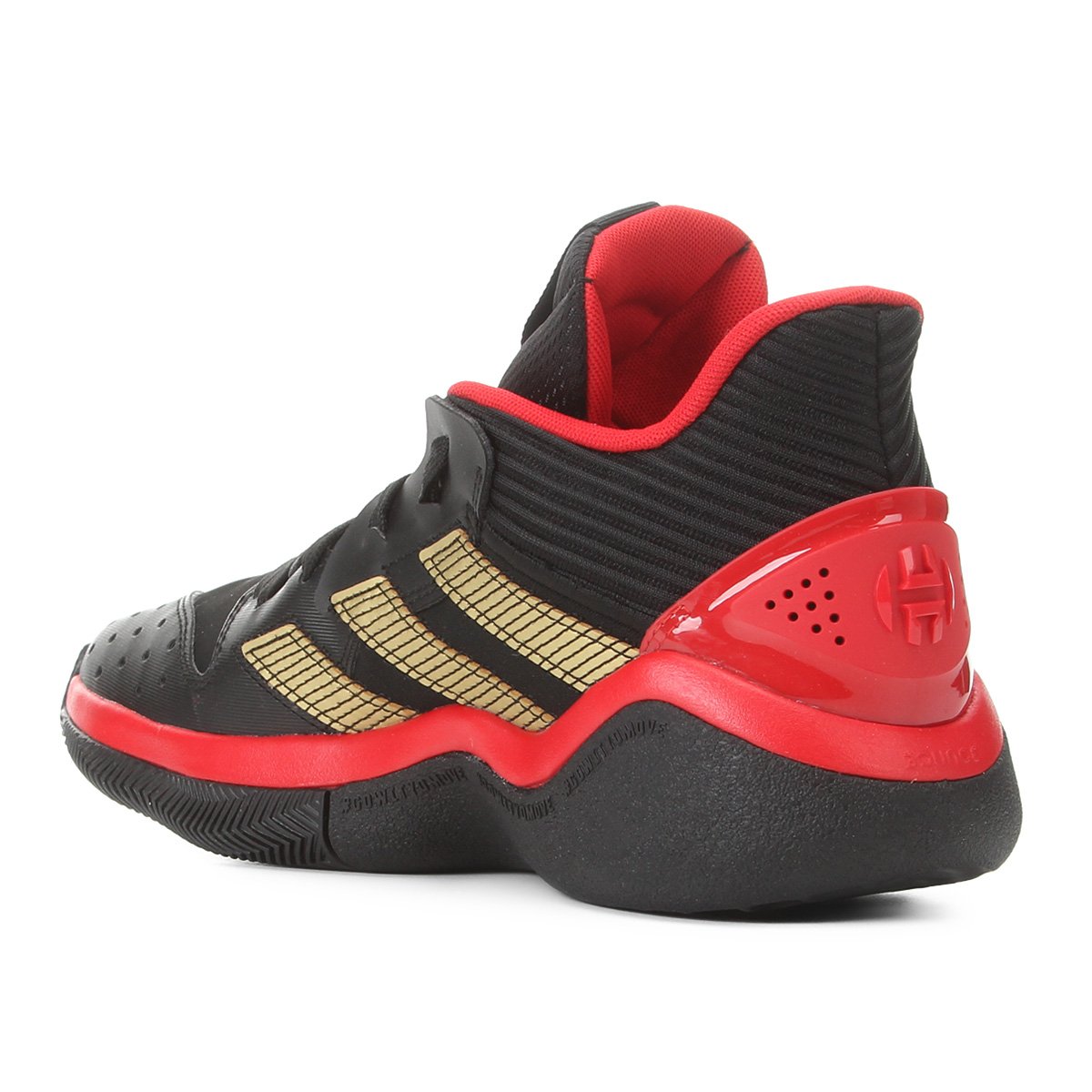 tenis adidas preto cano alto