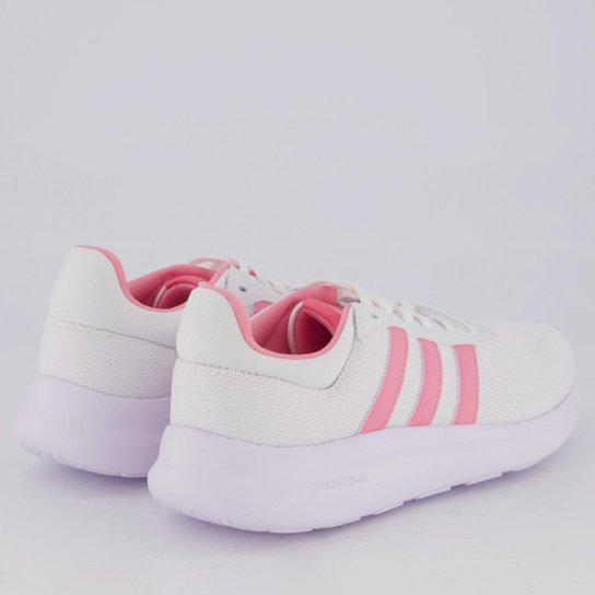 Tênis Adidas Lite Racer Feminino Branco e Rosa