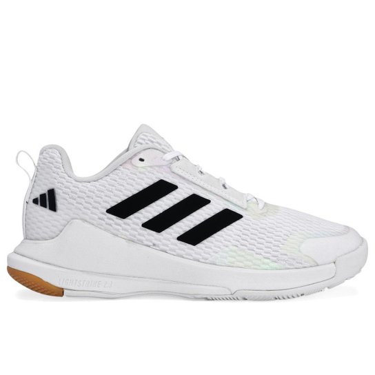 Tênis Adidas Novaflight 2 Indoor Branco e Preto