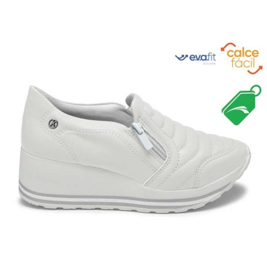 Tênis Anabela Feminino Upper White Kolosh C1418A-0002