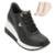 Tênis Anabela Via Marte e Meia VM25-04601 - Preto+Branco