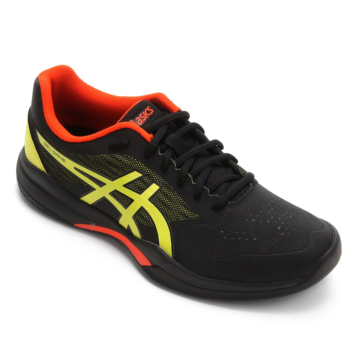 tenis asics amarelo e preto