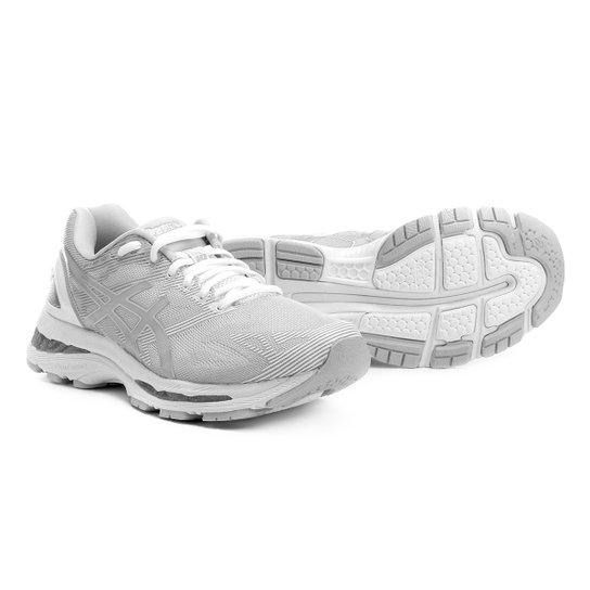 Tenis Asics Gel Nimbus 19 Feminino Cinza Prata Allianz Parque Shop Tenis Asics Gel Nimbus 19 Feminino Cinza Prata Allianz Parque Shop