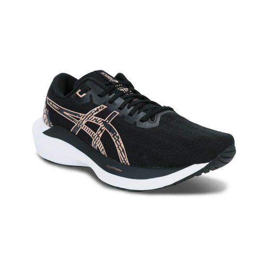 Tênis ASICS GEL-Shogun 7 - Feminino - Branco com Preto e Rosa