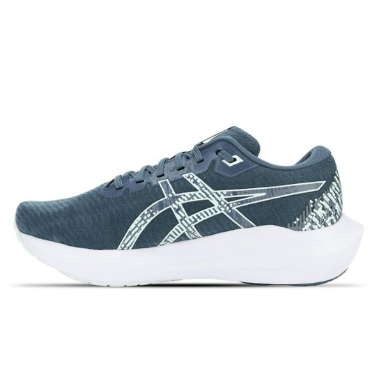Tênis ASICS GEL-Shogun 7 - Feminino - Cinza com Branco