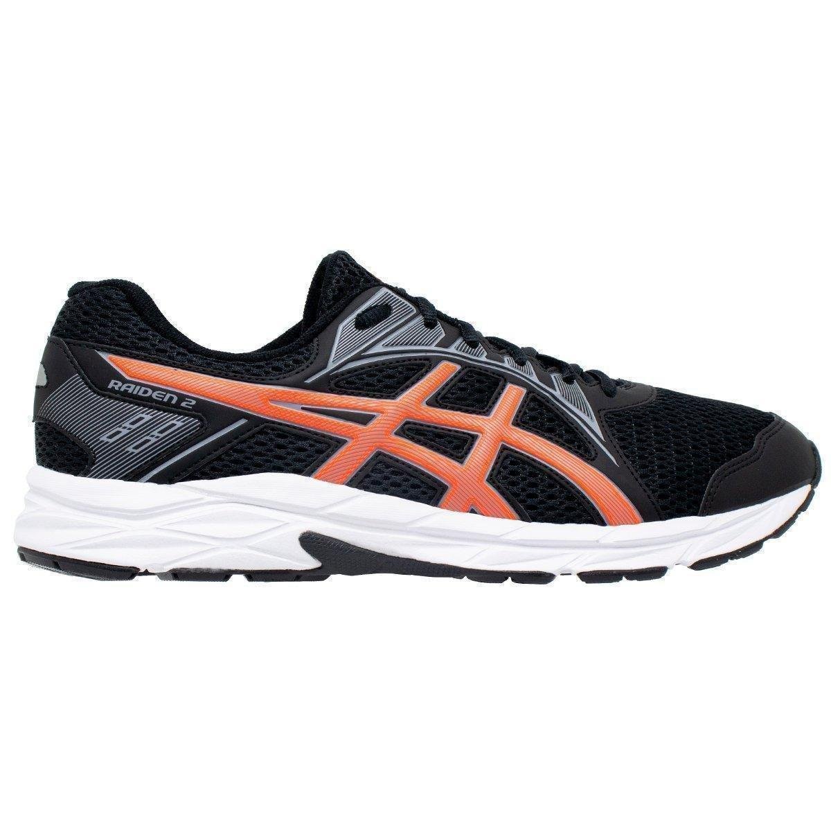 Tenis Asics Raiden Masculino Preto E Laranja Allianz Parque Shop