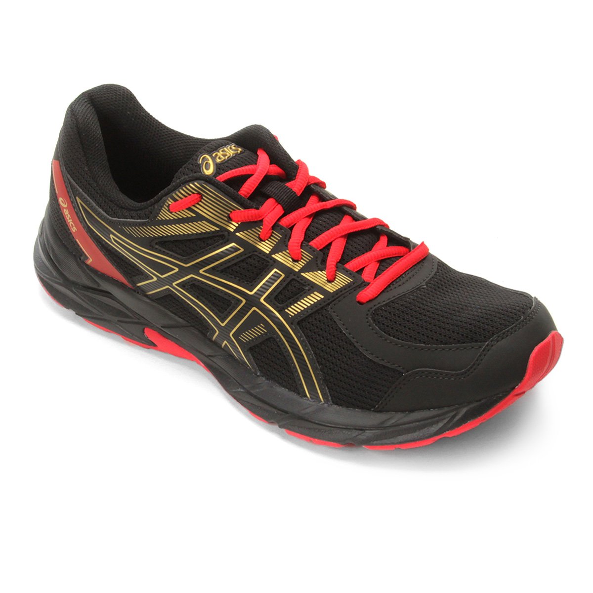 tenis asics raiden masculino preto